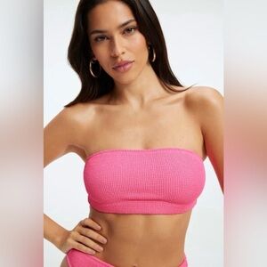🆕 GOOD AMERICAN ALWAYS‎ FITS BIKINI TOP in BRIGHT PINK